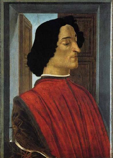 BOTTICELLI, Sandro Portrait of Giuliano de Medici oil painting image